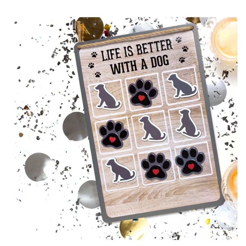 Dog - 8.5" x 12.5" Magnetic Tic Tac Toe Board